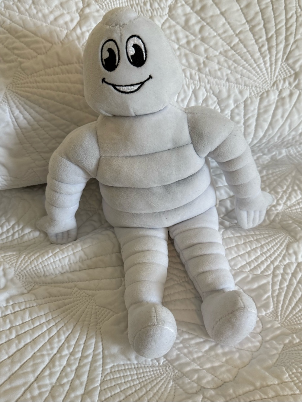 Michelin Man White Plush Character Stuffed Toy